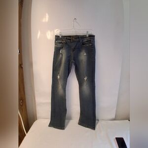 Dollhouse Medium Wash Street WeaBlue Straight Leg Jeans Timeless Design